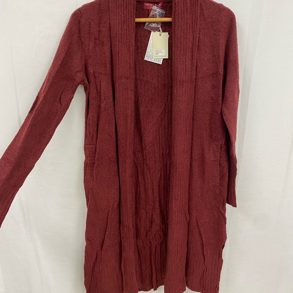 Barefoot Dreams Women's Cardigan in Rust